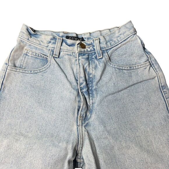 Vintage 1990’s Light Wash Denim Bermuda Denim Jeans - Picture 4 of 9